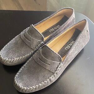 Vaneli Women’s Grey Suede Penny Loafers